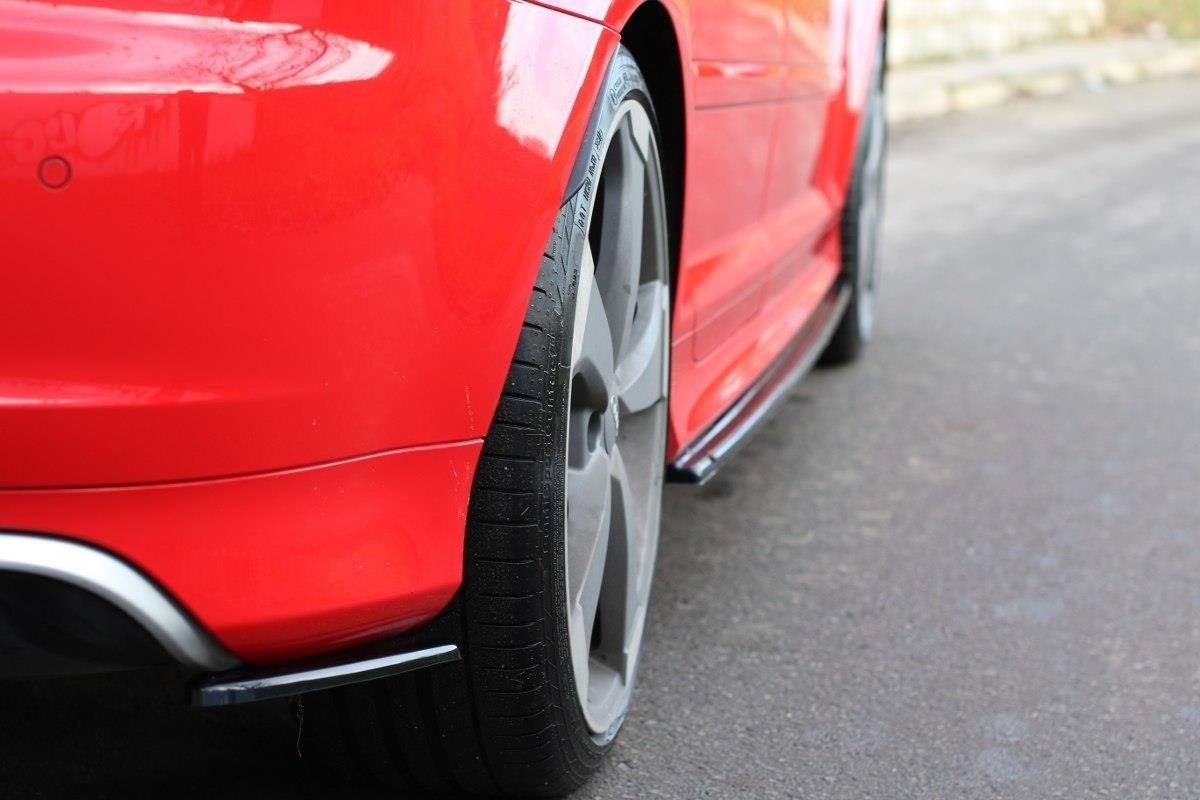 Image of Maxton Achter Bumper Lip Glanzend Zwart ABS Plastic Audi RS3
