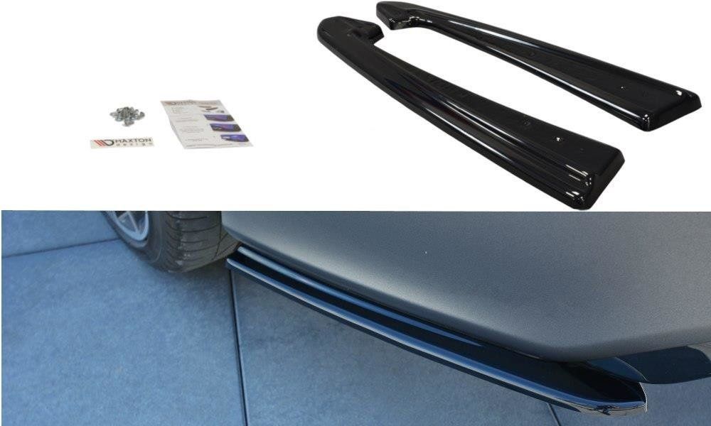 Image of Maxton Achter Bumper Lip Glanzend Zwart ABS Plastic Audi RS7 Facelift