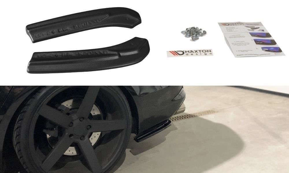 Image of Maxton Achter Bumper Lip Glanzend Zwart ABS Plastic Audi S4 Facelift