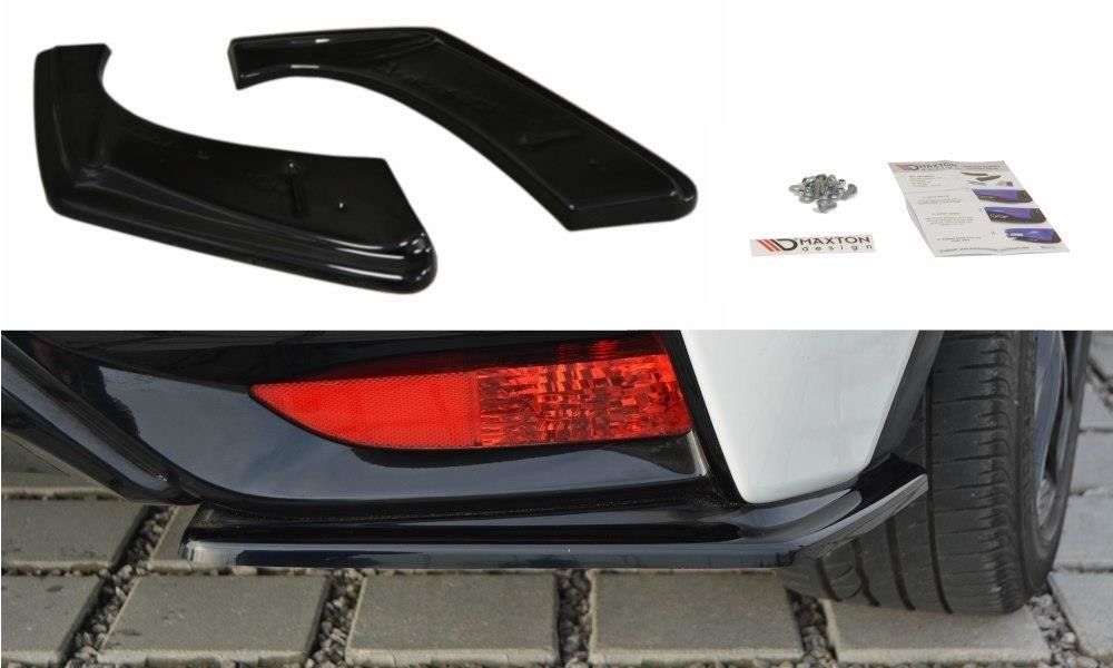 Image of Maxton Achter Bumper Lip Glanzend Zwart ABS Plastic Honda Civic Facelift