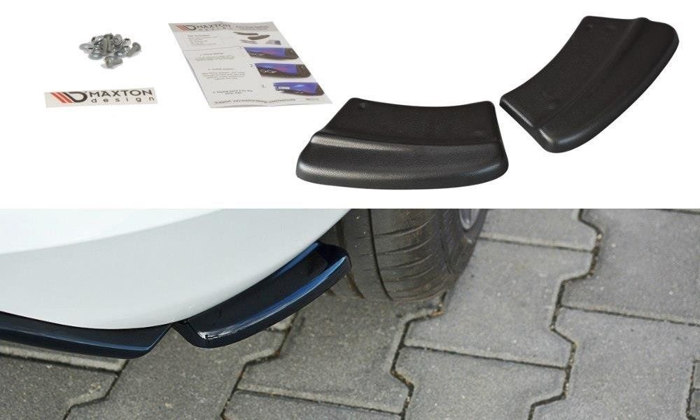 Image of Maxton Achter Bumper Lip V1 Glanzend Zwart ABS Plastic Ford Fiesta