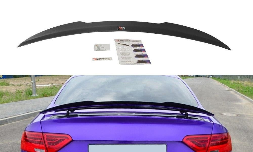 Image of Maxton Achter Spoiler Verlengstuk Glanzend Zwart ABS Plastic Audi RS5 Facelift
