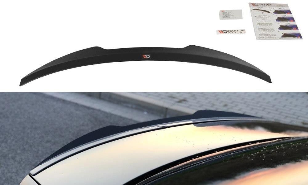 Image of Maxton Achter Spoiler Verlengstuk Glanzend Zwart ABS Plastic Audi S4 Facelift