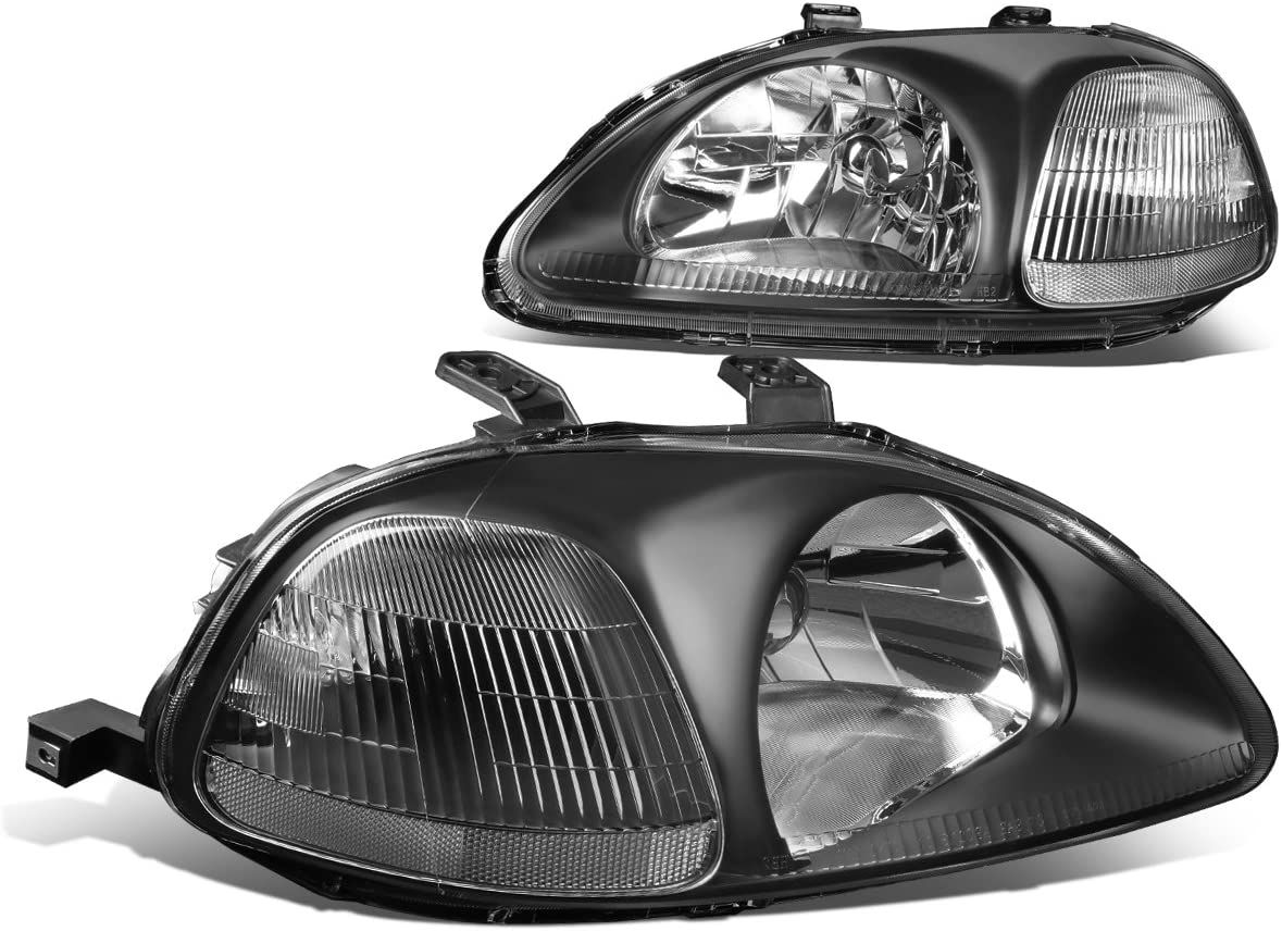 Image of SK-Import Koplampen JDM Style Handmatig Verstelbaar Black Housing Honda Civic Pre-Facelift 1996-1998