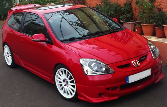 Image of SK-Import Voor Bumper Lip Mugen Style V2 Polyester Honda Civic Facelift