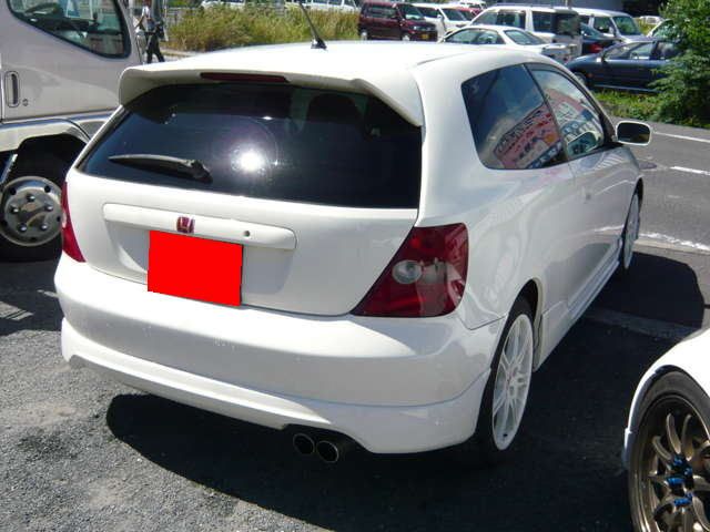 Image of SK-Import Achter Bumper Lip Type R Style Polyester Honda Civic