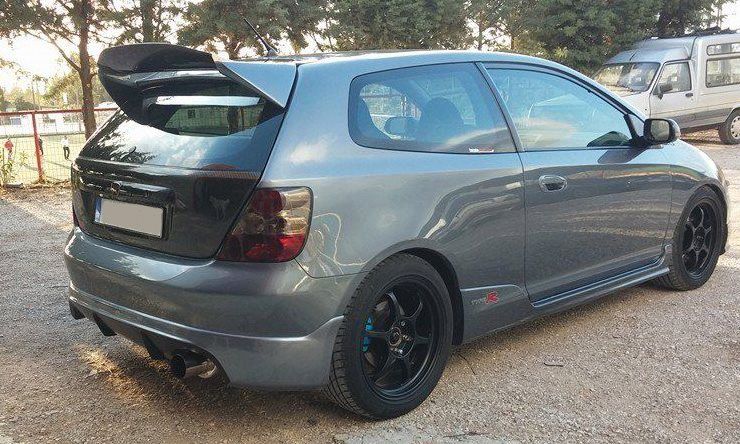 Image of SK-Import Achter Bumper Lip Type R Style Polyester Honda Civic