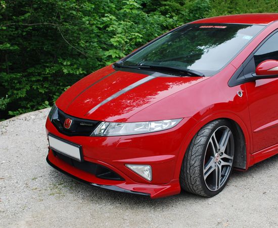 Image of SK-Import Voor Bumper Lip Mugen Style Polyester Honda Civic