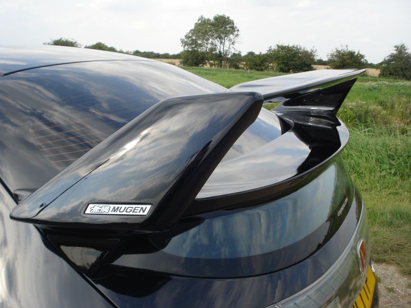 Image of SK-Import Achter Spoiler Mugen Style 2-levels Verstelbaar Blad Polyester Honda Civic
