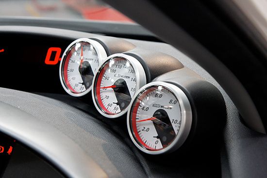 Image of SK-Import Meterhouder Zwart 60mm Polyester Honda Civic