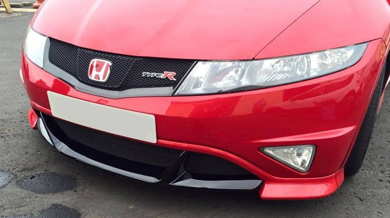 Image of SK-Import Voor Bumper Lip Grand Prix Style Polyester Honda Civic