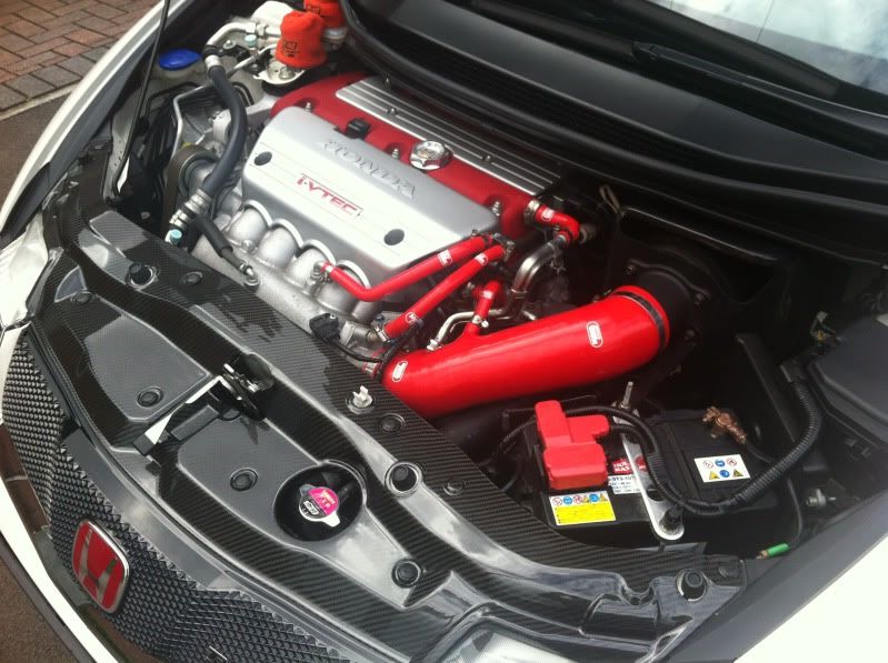 Image of SK-Import Luchtgeleidingsplaat Carbon Honda Civic
