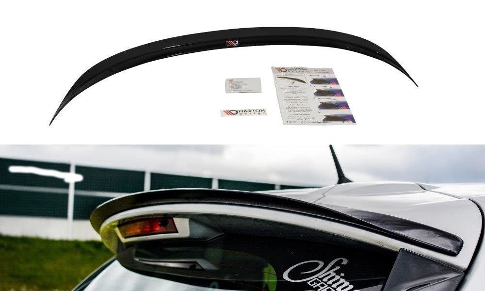Image of Maxton Achter Spoiler Verlengstuk Glanzend Zwart ABS Plastic Renault Clio