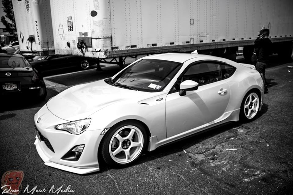 Image of PU Design Voor Bumper Lip A Style Zwart Polyurethane Toyota GT86 Pre Facelift