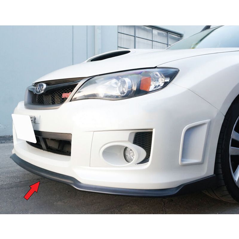 Image of PU Design Voor Bumper Lip CS2 Style Zwart Polyurethane Subaru Impreza Facelift