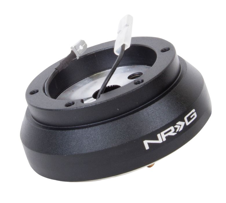 Image of NRG Innovations Stuurnaaf Kort Zwart Aluminium Nissan 300 ZX,S13,S14