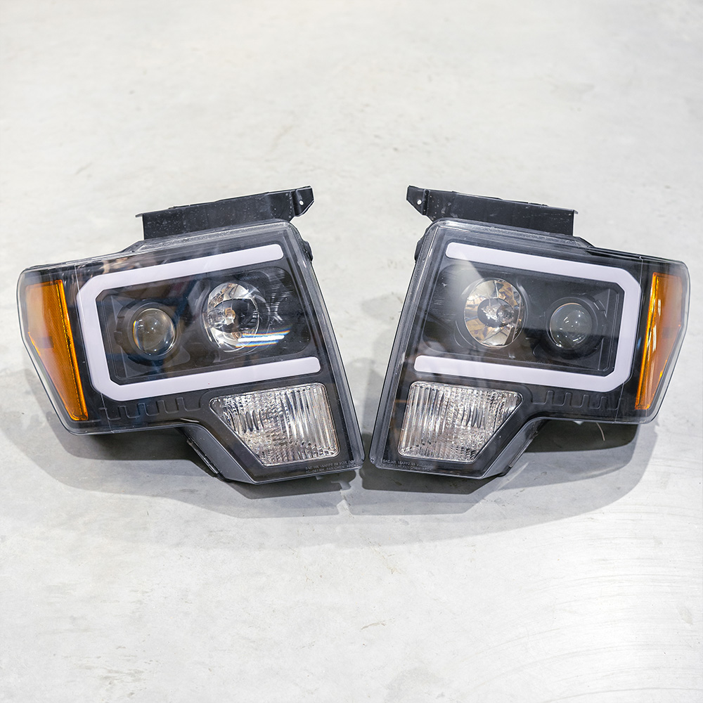 Image of SK-Import Koplampen LED TWEEDE KANS Black Housing Ford F150