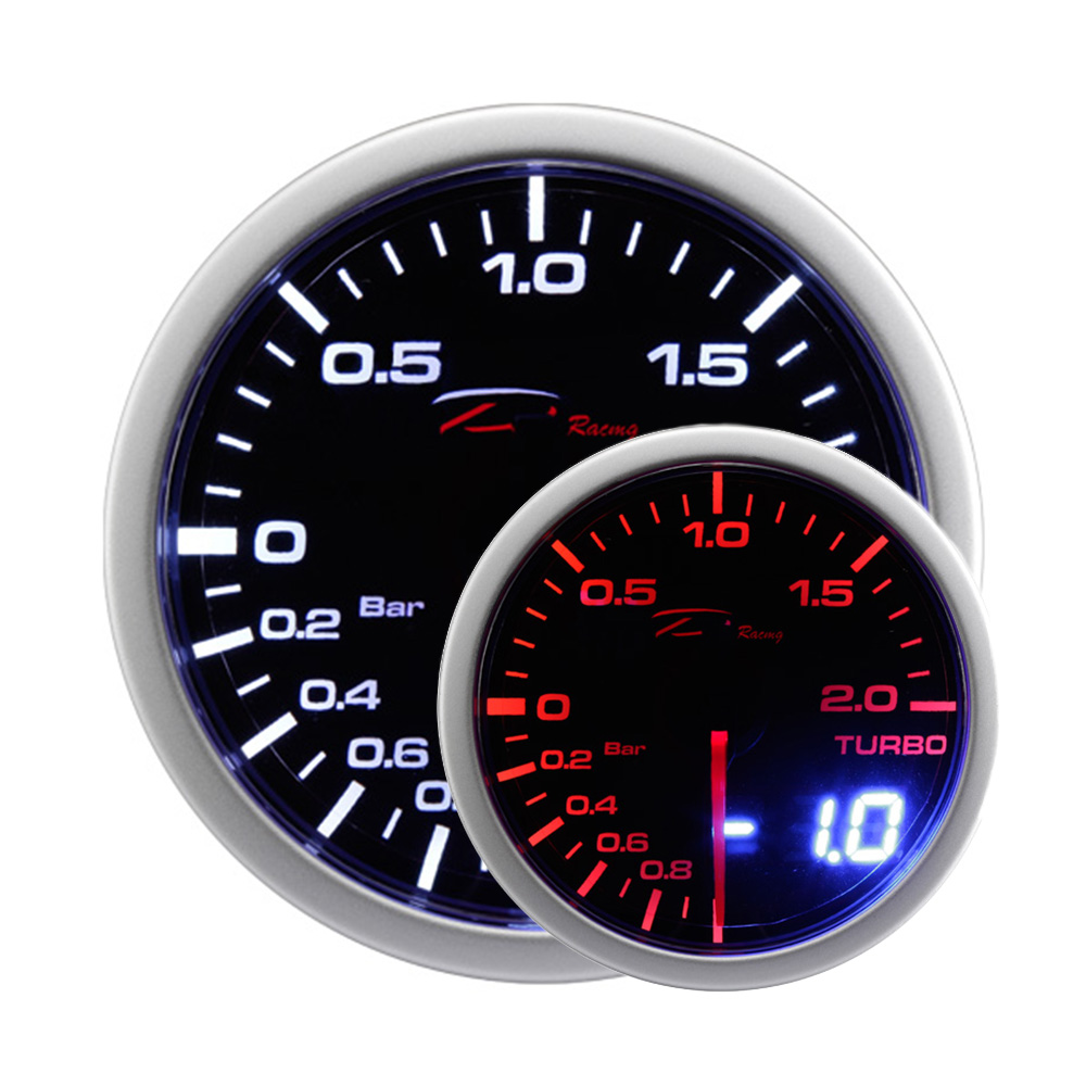 Image of Depo Racing Meter Dual View Series Zwart 52mm Vacuum