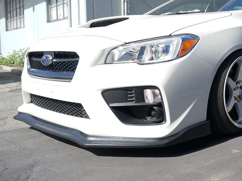 Image of PU Design Voor Bumper Lip CS Style Zwart Polyurethane Subaru Impreza