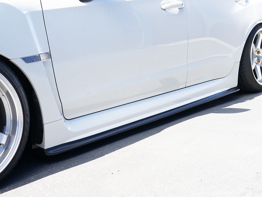 Image of PU Design Side Skirts CS Style Bottom Line Zwart Polyurethane Subaru Impreza