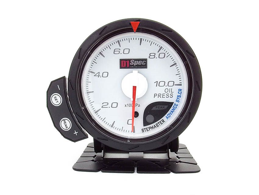 Image of D1 Spec Meter Version 2 Wit 60mm Oliedruk