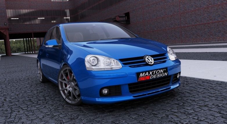 Image of Maxton Voor Bumper Lip Votex Style ABS Plastic Volkswagen Golf