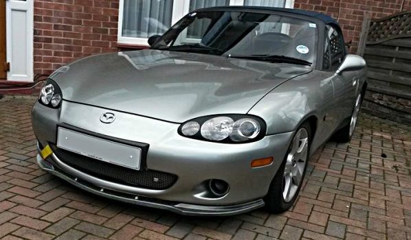 Image of Maxton Voor Bumper Lip Zwart ABS Plastic Mazda MX-5