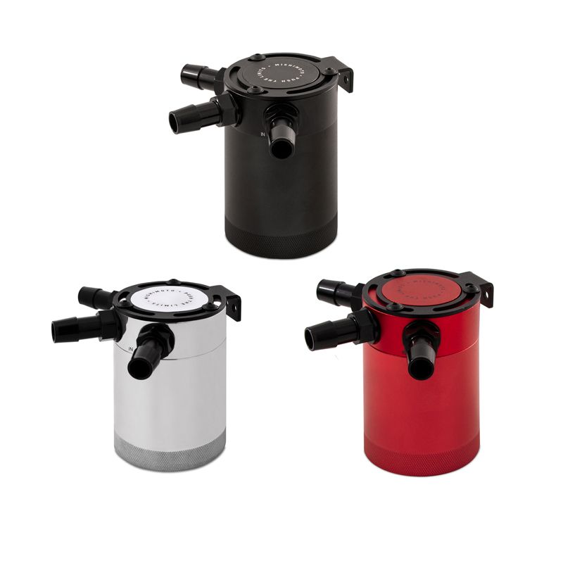 Image of Mishimoto Olie Opvang Tank Compact Baffled 3 Port Aluminium