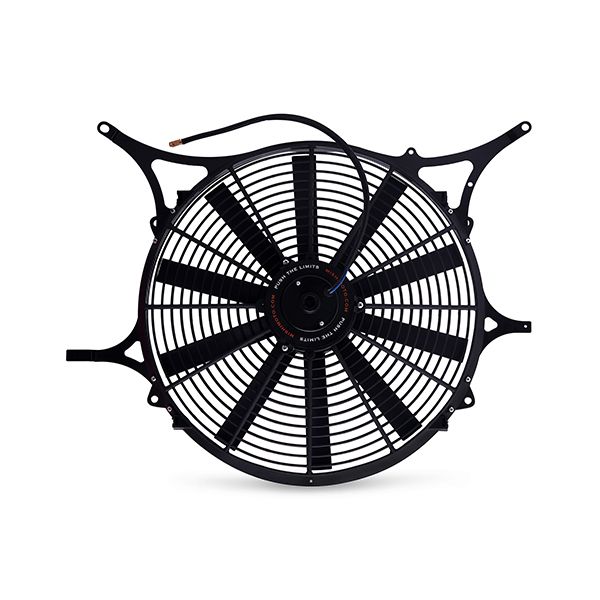 Image of Mishimoto Ventilator Shroud met Slim Fan Performance Zwart Aluminium BMW 3-serie