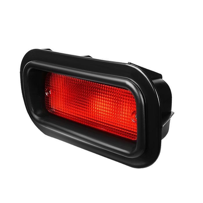 Image of SK-Import Mistlampen Chrome Housing Rood Glas