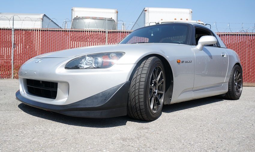 Image of PU Design Voor Bumper Lip CR Style Zwart Polyurethane Honda S2000 Facelift