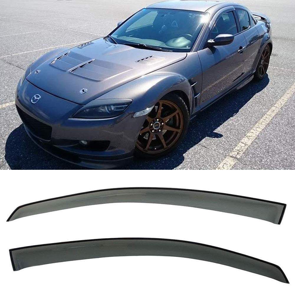 Image of SK-Import Voor Zijwindscherm Plak 2-Deurs Smoke Kunststof Mazda RX-8