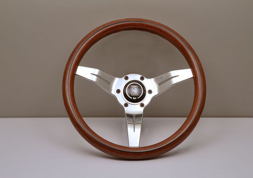 Image of Nardi Stuur Deep Dish Zilver 330mm Hout