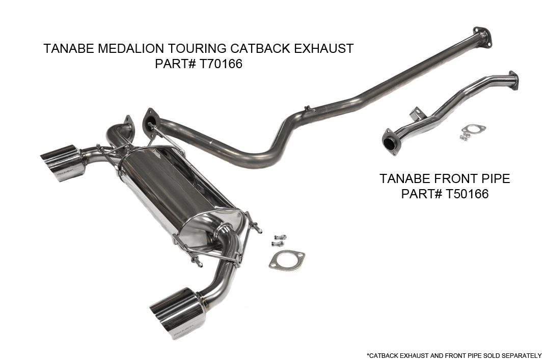 Image of Revel Cat-back Uitlaatsysteem Medalion Touring Roestvrij Staal Subaru,Toyota
