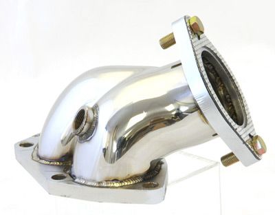 Image of M2 Motorsport Elbow Gepolijst Roestvrij Staal Mitsubishi Lancer Evolution