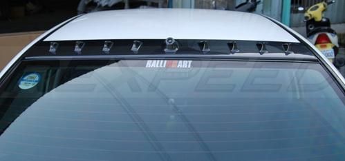 Image of M2 Motorsport Vortex Generator Zwart ABS Plastic Mitsubishi Lancer Evolution