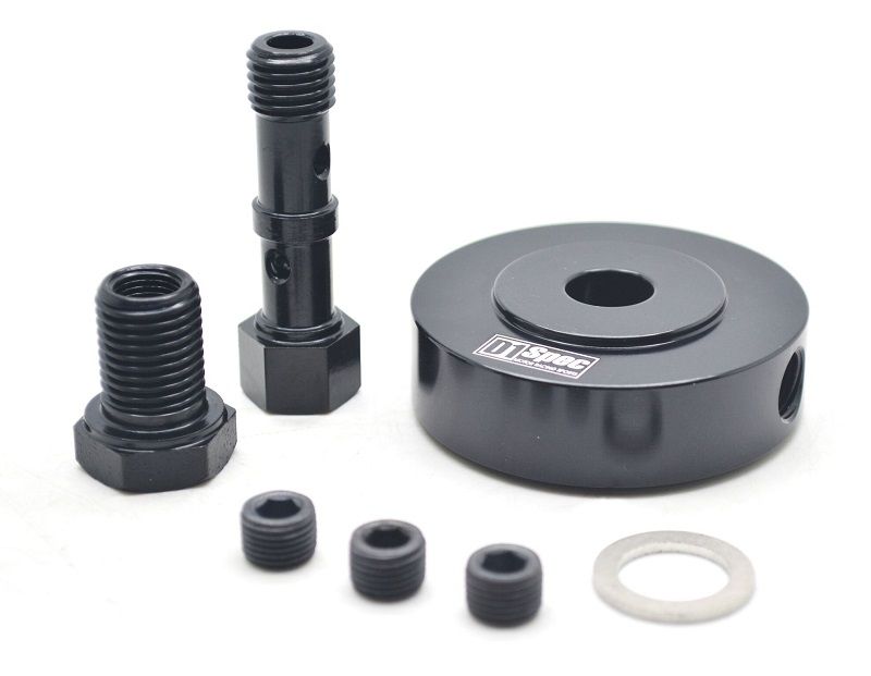 Image of D1 Spec Adapterring Zwart Voor Oliedruk en -temperatuur Sensor Staal Volkswagen Golf