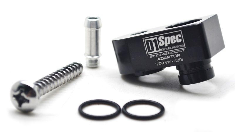 Image of D1 Spec Meter Adapter Zwart Boost Druk Meter Sensor Staal Mercedes A-Class,CLA-Class