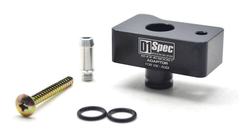 Image of D1 Spec vacuum MAP sensor adapter Zwart Staal Volkswagen Golf
