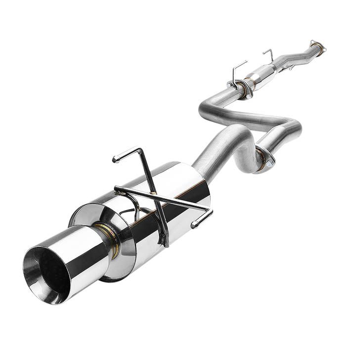 Image of SK-Import Cat-back Uitlaatsysteem Dubbelwandige Tip 61mm Roestvrij Staal Honda Civic