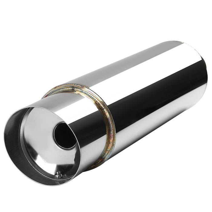Image of SK-Import Universele Uitlaat Demper Slanted Tip Roestvrij Staal