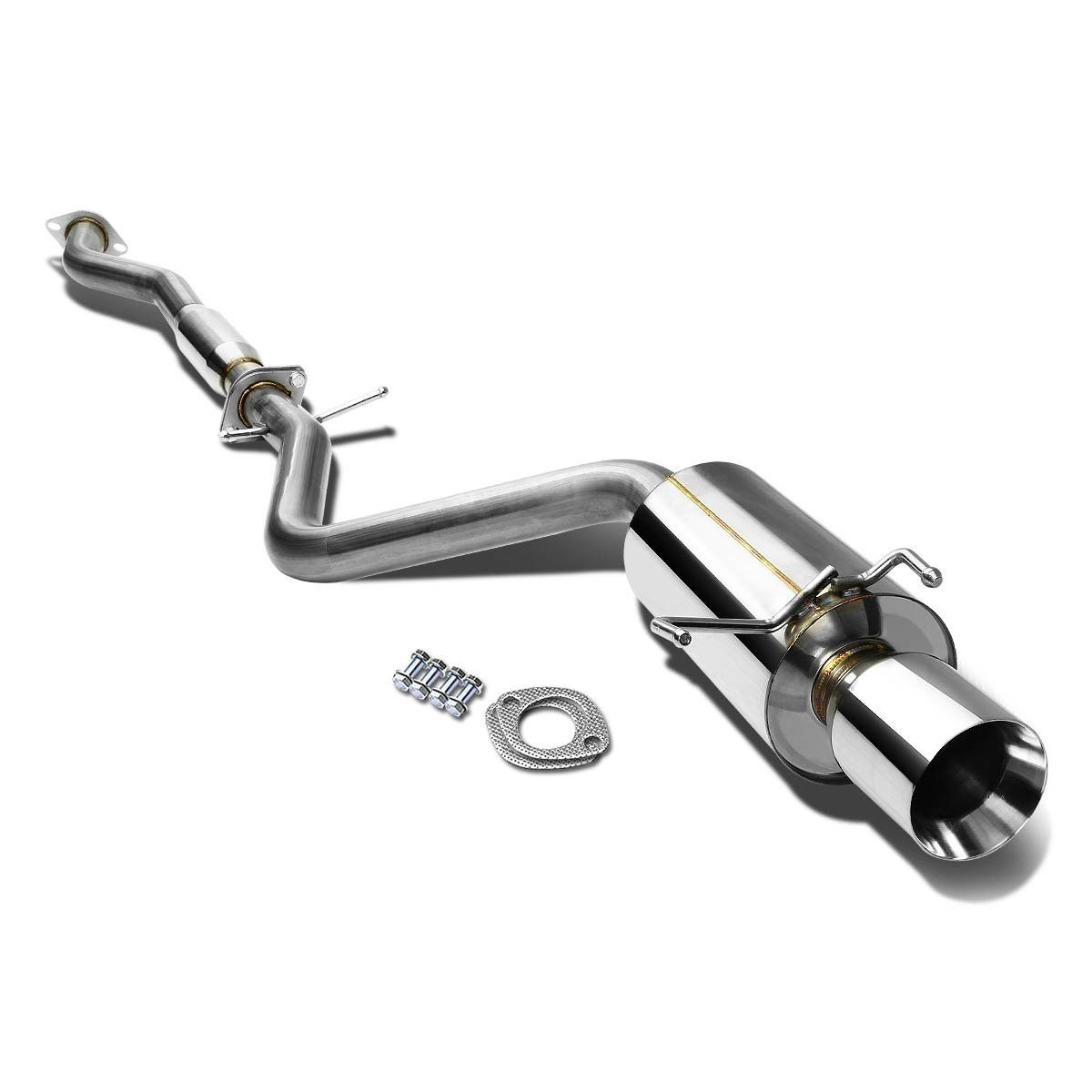 Image of SK-Import Cat-back Uitlaatsysteem Dubbelwandige Tip 61mm Roestvrij Staal Lexus IS