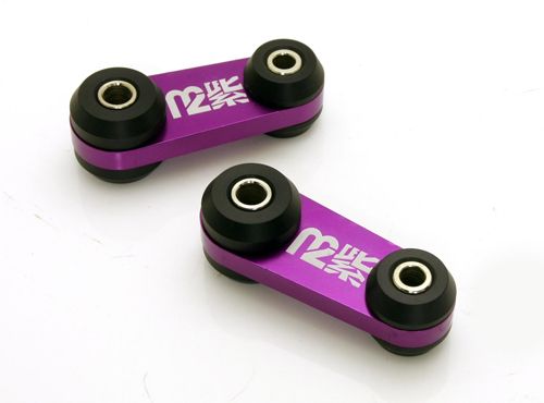 Image of M2 Motorsport Voor Stabilisatorstang Koppelstukken Fixed Paars Aluminium Subaru Impreza
