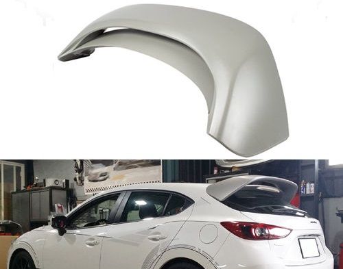 Image of SK-Import Achter Spoiler MazdaSpeed Style Met Remlicht Grijs ABS Plastic Mazda 3