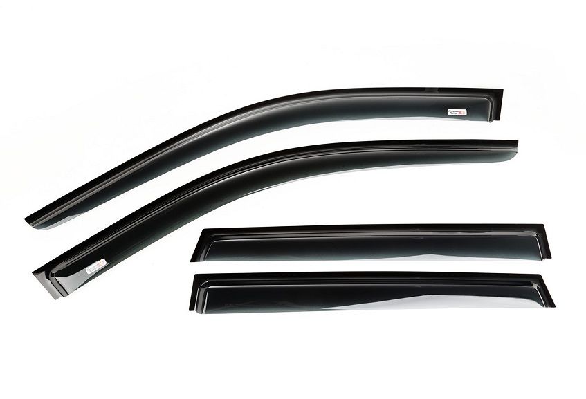 Image of SK-Import Voor en Achter Zijwindscherm Plak 4-Deurs Smoke Kunststof Honda CR-V