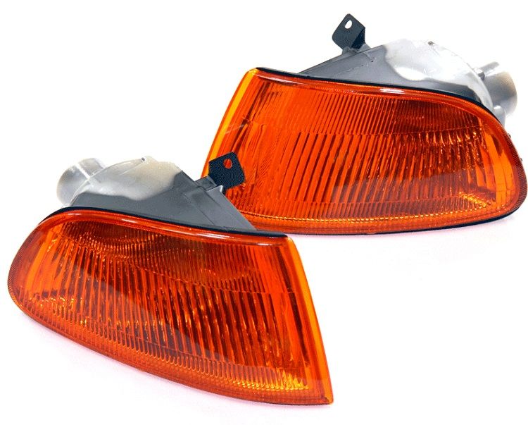 Image of DEPO Corners JDM Style Chrome Housing Oranje Glas Honda Civic