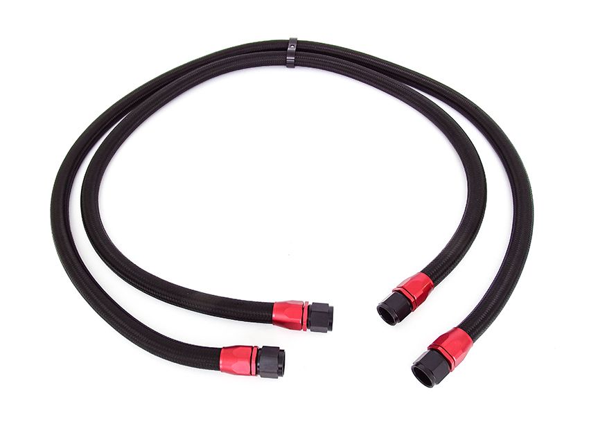 Image of D1 Spec Olie Koeler Leiding Zwart - Rood -10 AN Roestvrij Staal