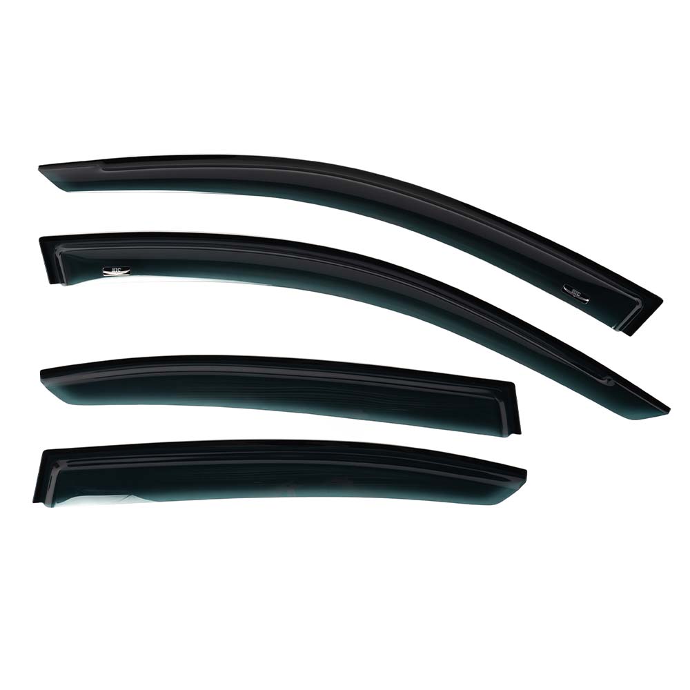 Image of SK-Import Voor en Achter Zijwindscherm Plak 4-Deurs Smoke Kunststof BMW 3-serie