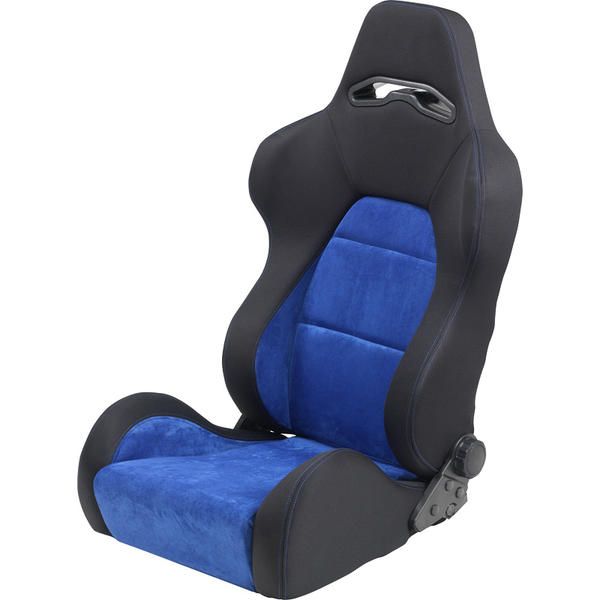 Image of SK-Import Verstelbare Stoel As Blauwe Kruisstiksel Zwart - Blauw
