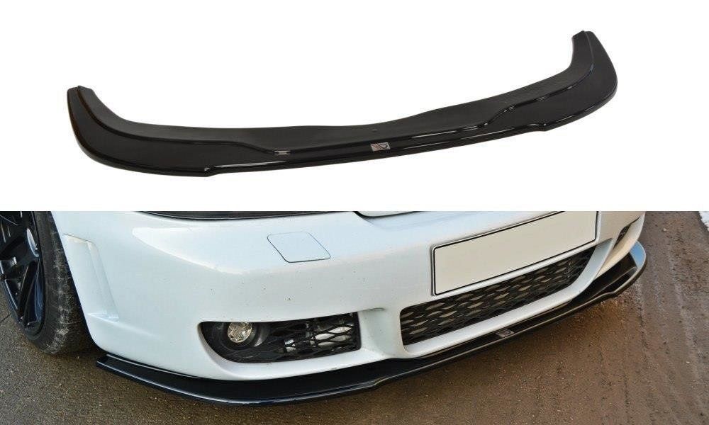 Image of Maxton Voor Bumper Lip Glanzend Zwart ABS Plastic Audi RS4